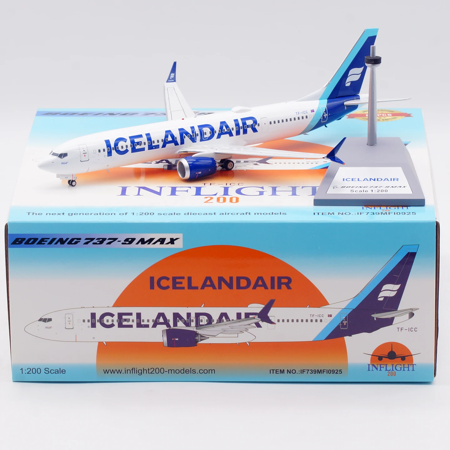 IF739MFI0925 Alloy Collectible Plane Gift INFLIGHT 1:200 Icelandair Boeing B737-9 MAX Diecast Aircraft Jet Model TF-ICC
IF739MFI0925 Alloy Collectible Plane Gift INFLIGHT 1:200 Icelandair Boeing B737-9 MAX Diecast Aircraft Jet Model TF-ICC