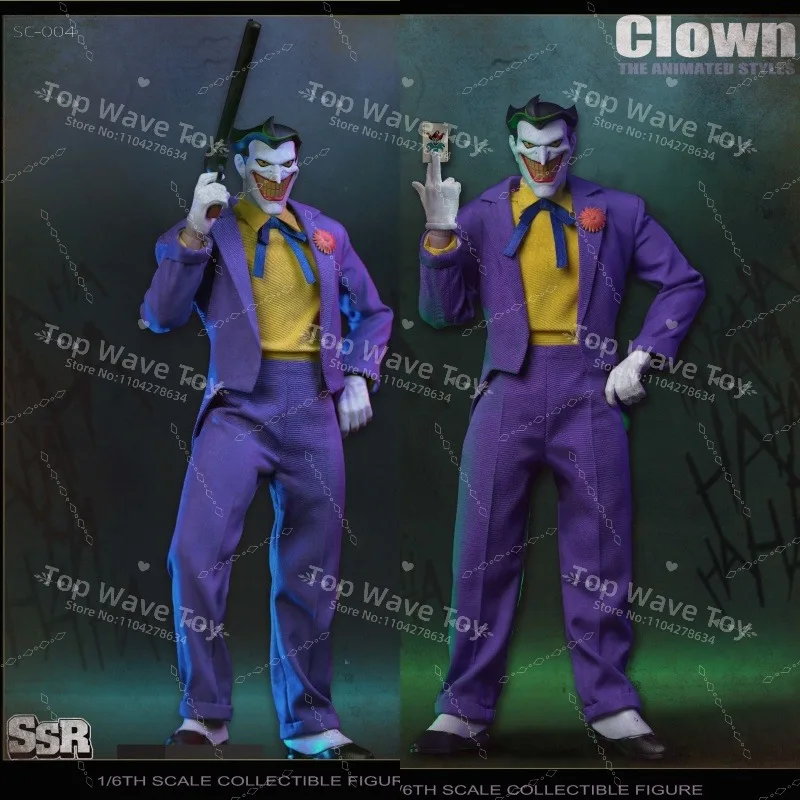 New Stock SSRTOYS SSC004 1/6 Anime Joker Movable Action Figure DC Villain Clown Delicate Mini 12" Full Set Soldier Model Collect
New Stock SSRTOYS SSC004 1/6 Anime Joker Movable Action Figure DC Villain Clown Delicate Mini 12" Full Set Soldier Model Collect