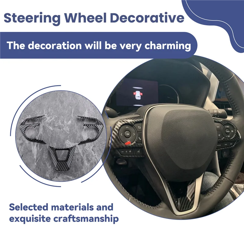 A03G-For Toyota Cross 2019-2021 Car Carbon Fiber Style Steering Wheel Button Cover Trim Decorative Frame Sticker Accessories
A03G-For Toyota Cross 2019-2021 Car Carbon Fiber Style Steering Wheel Button Cover Trim Decorative Frame Sticker Accessories