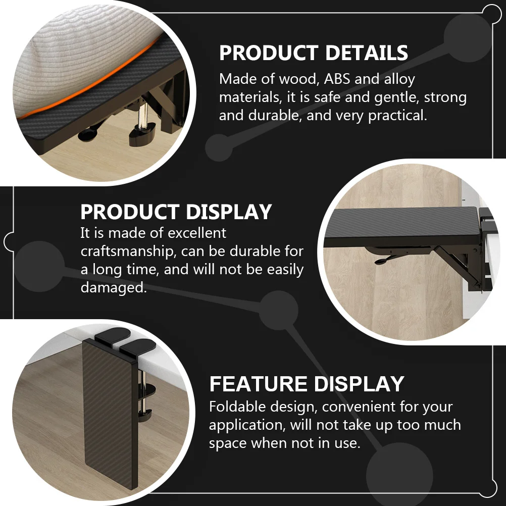 1Pcs Ergonomic Desk Wrist Support Pad Made of Wood ABS Alloy Foldable Hand Rest for Computer Desktop Arm Support Frame
1Pcs Ergonomic Desk Wrist Support Pad Made of Wood ABS Alloy Foldable Hand Rest for Computer Desktop Arm Support Frame