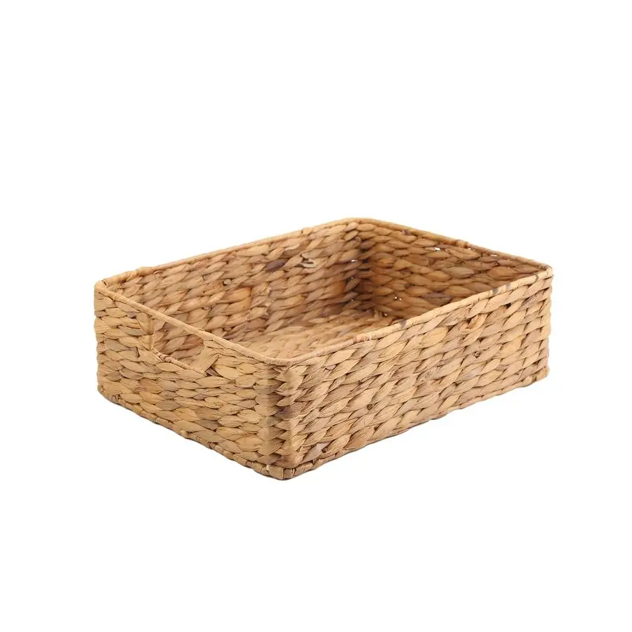 Water Hyacinth Storage Basket, Handwoven, 15.35L x 12W x 4.72H in, Brown
Water Hyacinth Storage Basket, Handwoven, 15.35L x 12W x 4.72H in, Brown