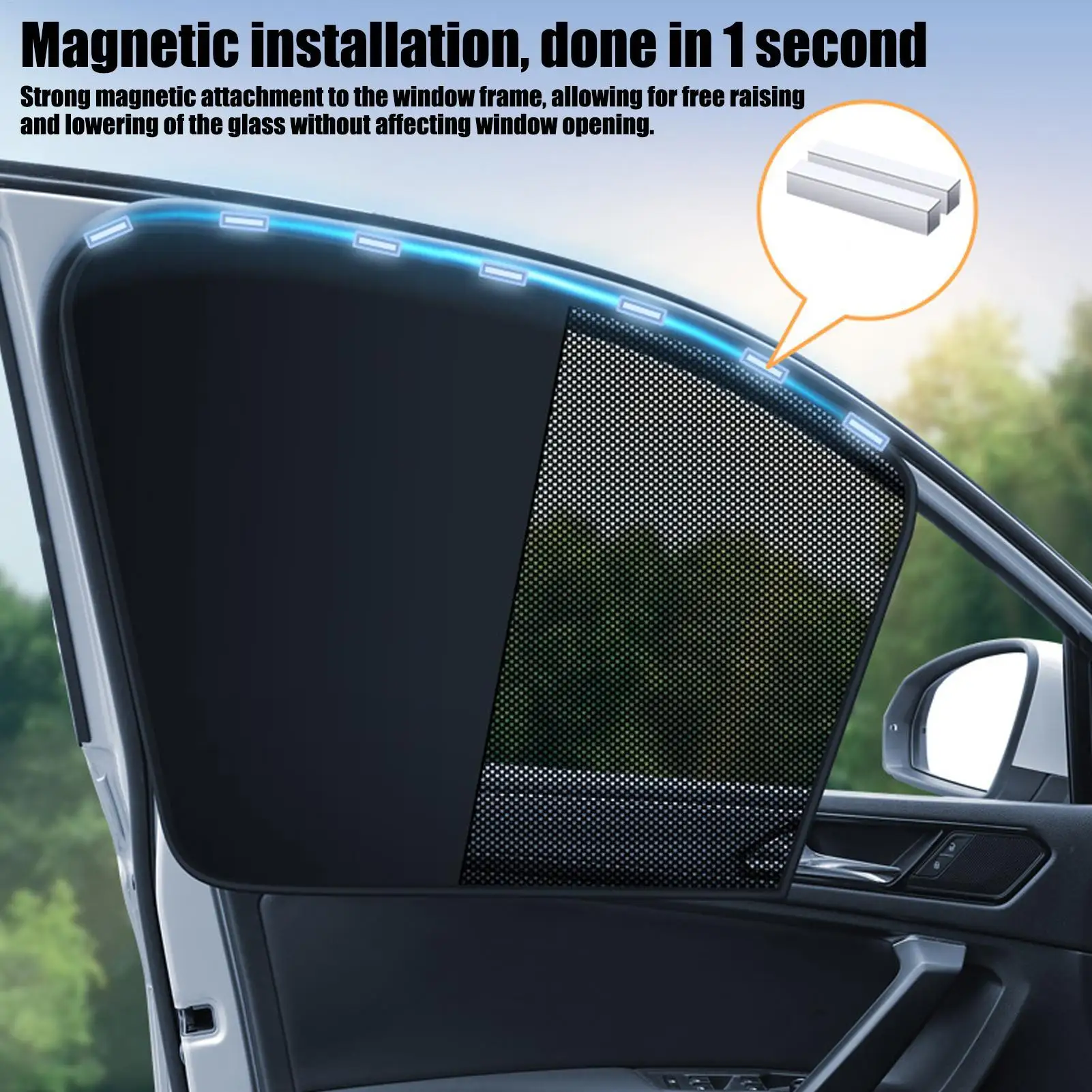 Window Shades For Car Vehicle Magnetic Heat Blocking Protection Window Heat Protection For SUV Sedan Truck RV Automotive Travel
Window Shades For Car Vehicle Magnetic Heat Blocking Protection Window Heat Protection For SUV Sedan Truck RV Automotive Travel