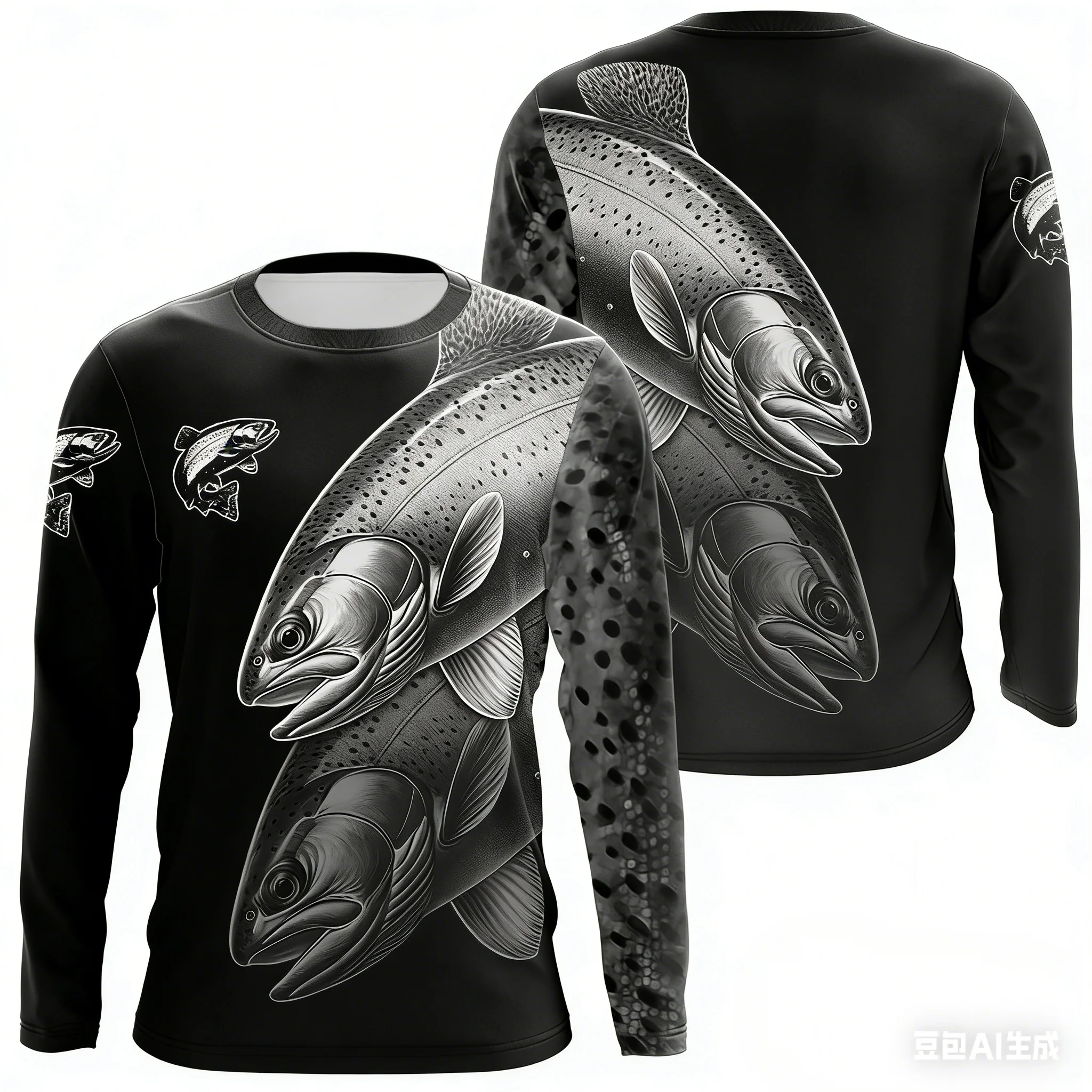 Рыболовная рубашка с принтом форели и баса, с круглым вырезом, длинным рукавом, дышащая, быстросохнущая, для активного отдыха, отличный выбор для рыболова
Рыболовная рубашка с принтом форели и баса, с круглым вырезом, длинным рукавом, дышащая, быстросохнущая, для активного отдыха, отличный выбор для рыболова