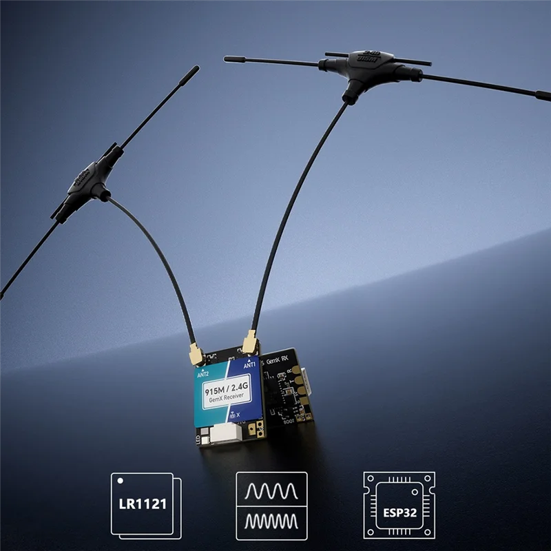 A86G-1Pc ELRS 915M/2.4G Gemx Gemini Dual Frequency Receiver FPV Crossover Aircraft
A86G-1Pc ELRS 915M/2.4G Gemx Gemini Dual Frequency Receiver FPV Crossover Aircraft