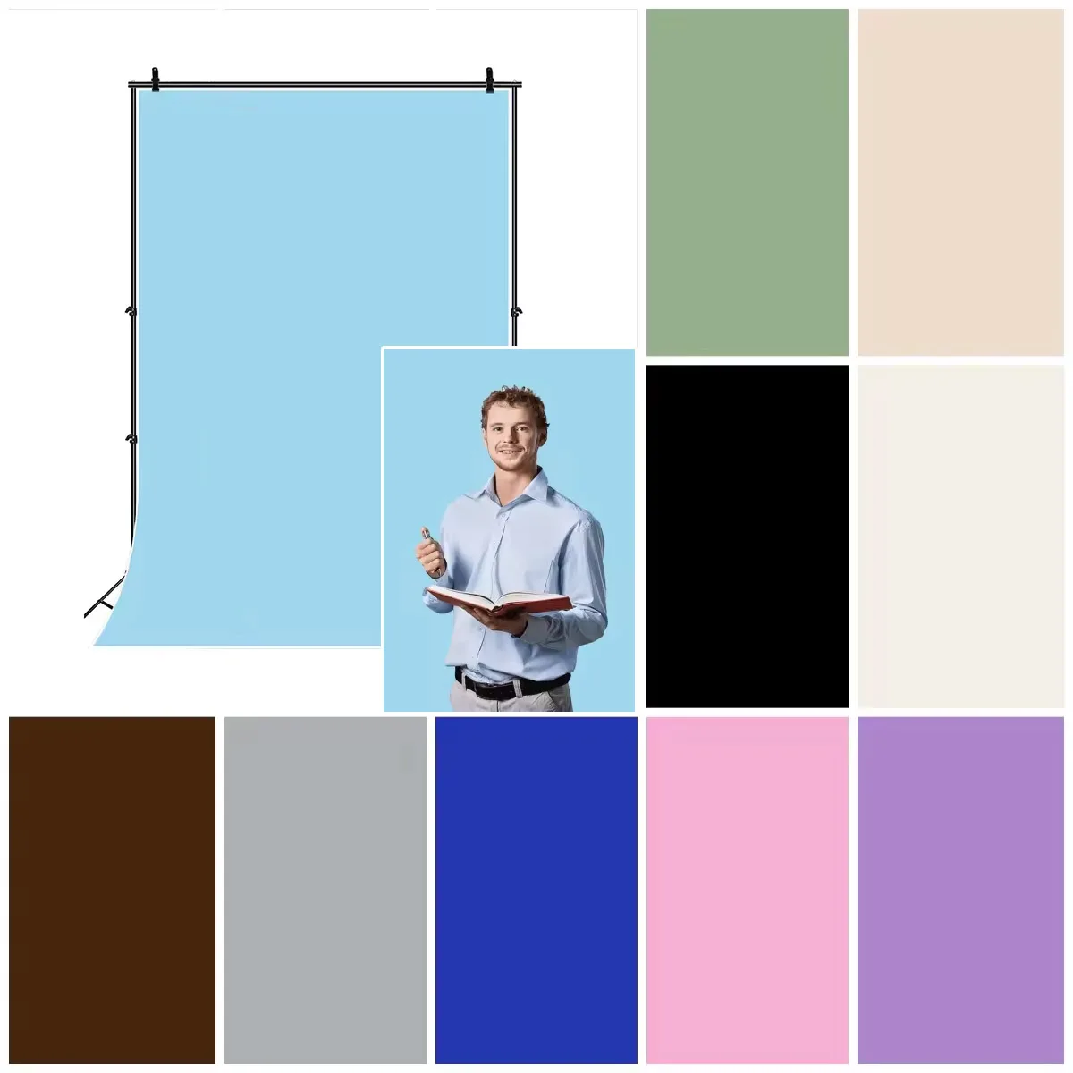 Solid Color Backgrounds For Photographs Baby Shower Birthday Decorations Adult Child Newborn Portrait Art Photography Backdrop
Solid Color Backgrounds For Photographs Baby Shower Birthday Decorations Adult Child Newborn Portrait Art Photography Backdrop