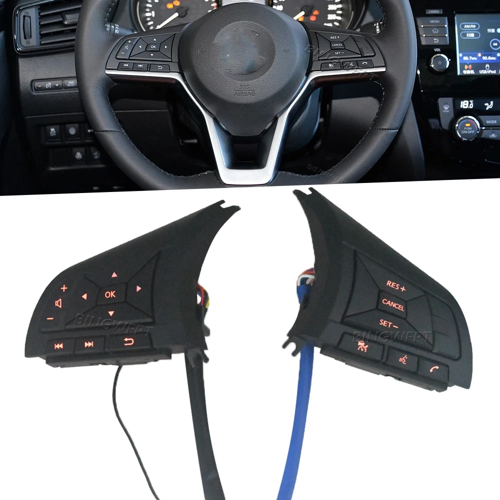 Car Styling For Nissan kicks Versa 2017-2022 For Nissan Sylphy 2020-2022 Cruise Control Switch Steering Wheel Button
Car Styling For Nissan kicks Versa 2017-2022 For Nissan Sylphy 2020-2022 Cruise Control Switch Steering Wheel Button