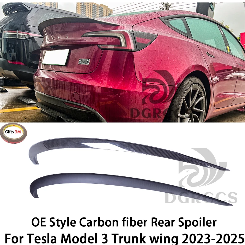 For Tesla Model 3 OE Style Carbon fiber Rear Spoiler Trunk wing 2023-2025 Carbon fiber
For Tesla Model 3 OE Style Carbon fiber Rear Spoiler Trunk wing 2023-2025 Carbon fiber