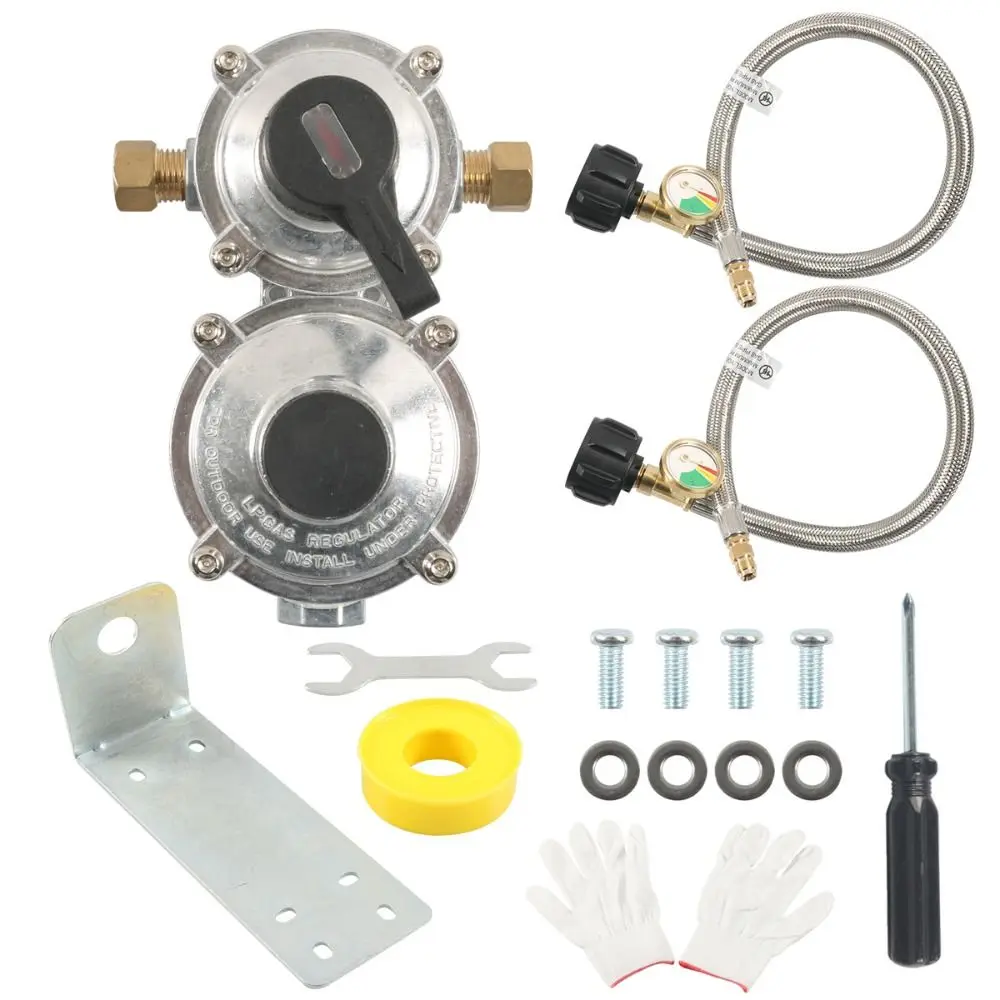 Stainless Steel Double Ended LP Propane Regulator Kit Instrument Safe Outdoor Regulator Precise Weather Resistance
Stainless Steel Double Ended LP Propane Regulator Kit Instrument Safe Outdoor Regulator Precise Weather Resistance