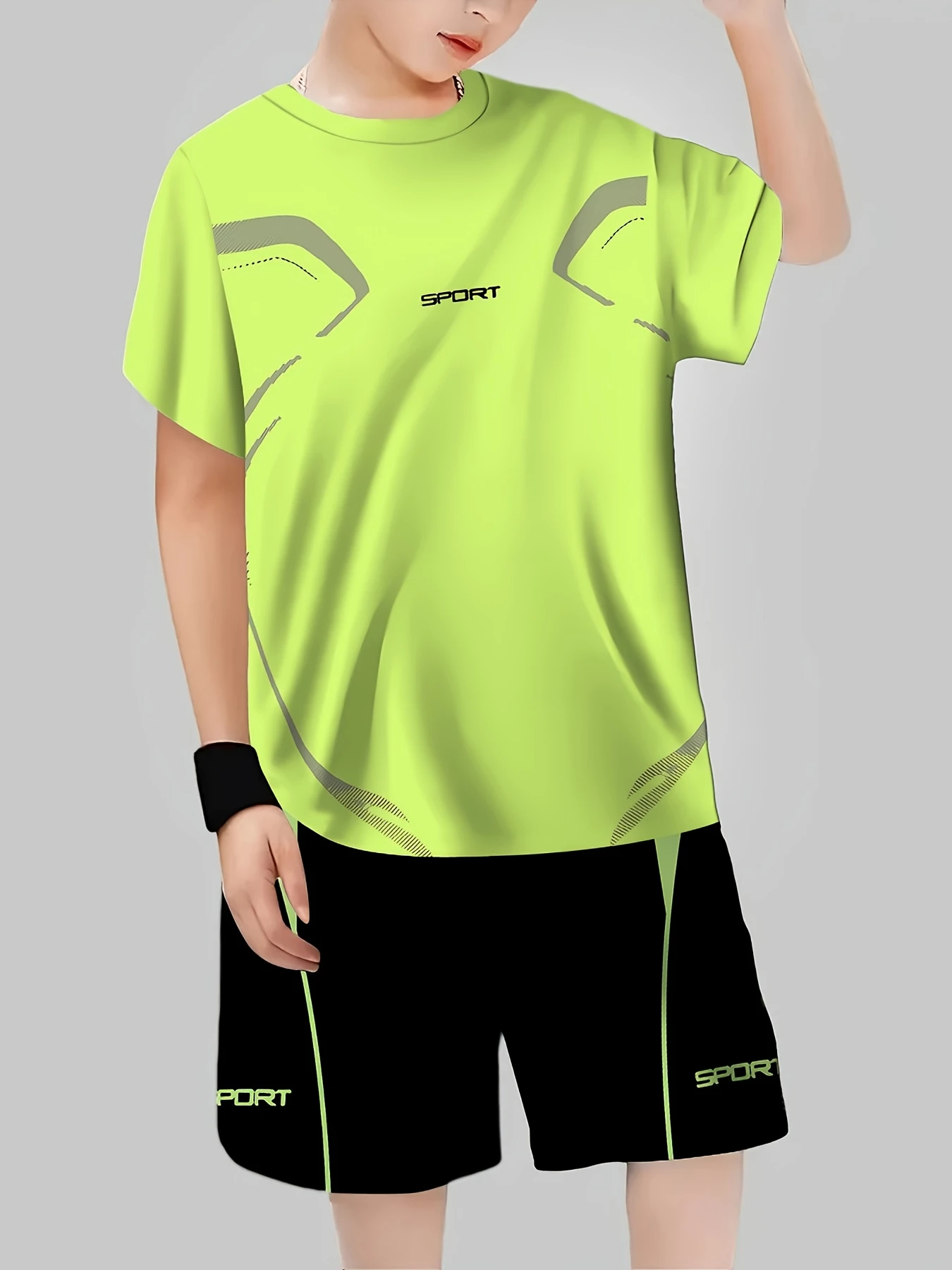 SEASONMARK Boys' 3D Printed Short-Sleeved Shirt And Shorts Set Perfect for Outdoor Activities Comfortable Lightweight Clothing
SEASONMARK Boys' 3D Printed Short-Sleeved Shirt And Shorts Set Perfect for Outdoor Activities Comfortable Lightweight Clothing