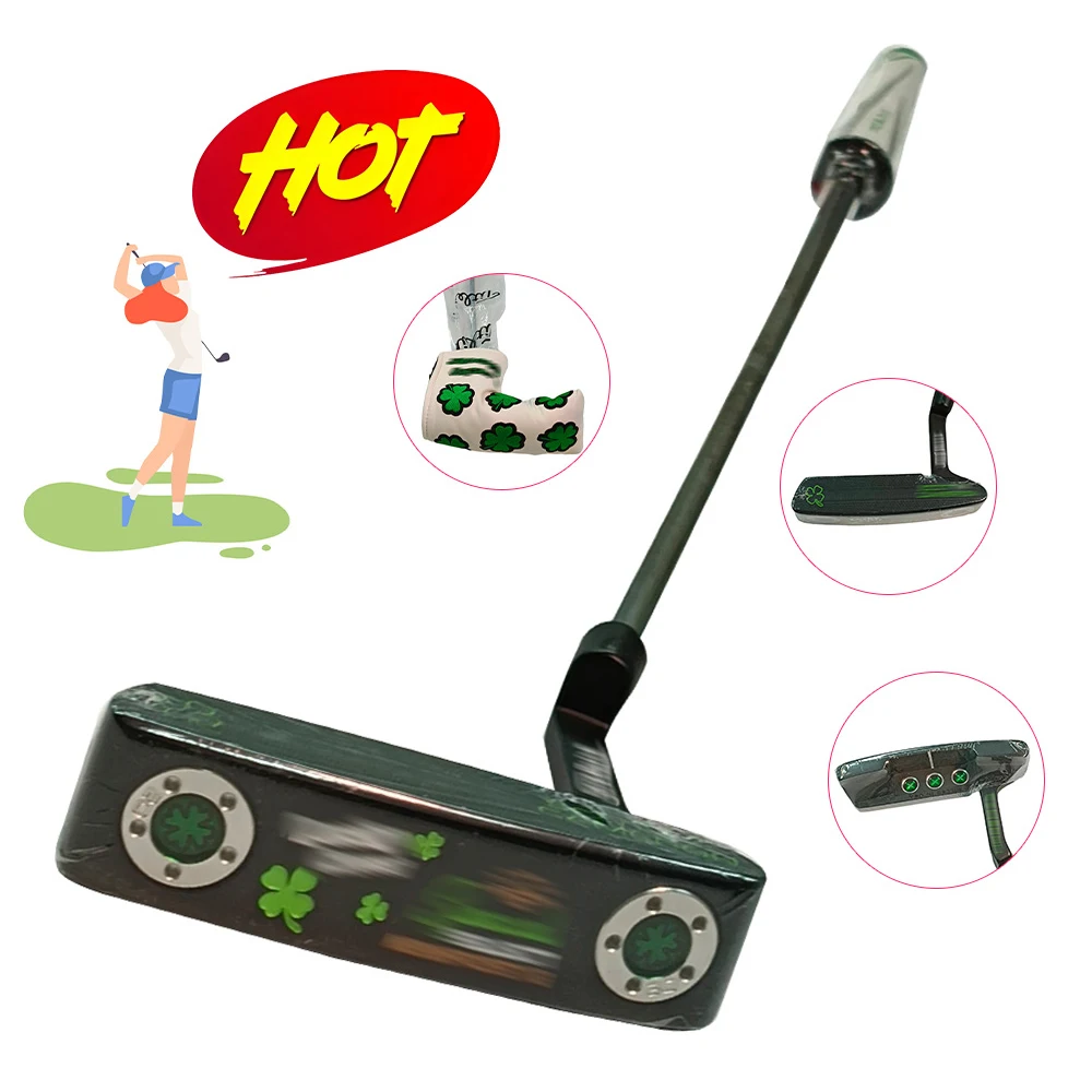 Golf Clubs Men's Putter Low Center Of Gravity With Alignment Putter for Precision Putting Lucky Clover 35 inchs With Head Cover
Golf Clubs Men's Putter Low Center Of Gravity With Alignment Putter for Precision Putting Lucky Clover 35 inchs With Head Cover