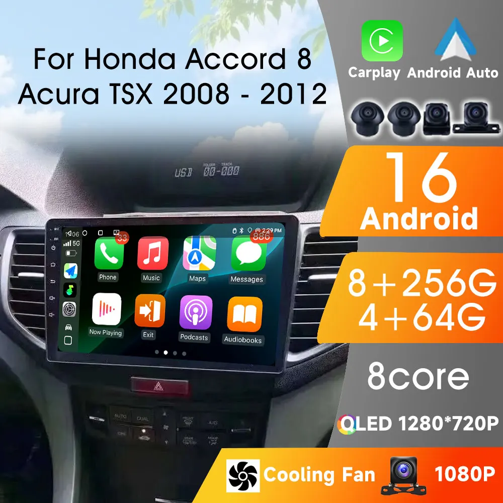 Carplay Android Auto 2Din Android For Honda Accord 8 2008 - 2012 Car Radio 8Core WIFI GPS Video Stereo Android 16 Autoradio
Carplay Android Auto 2Din Android For Honda Accord 8 2008 - 2012 Car Radio 8Core WIFI GPS Video Stereo Android 16 Autoradio