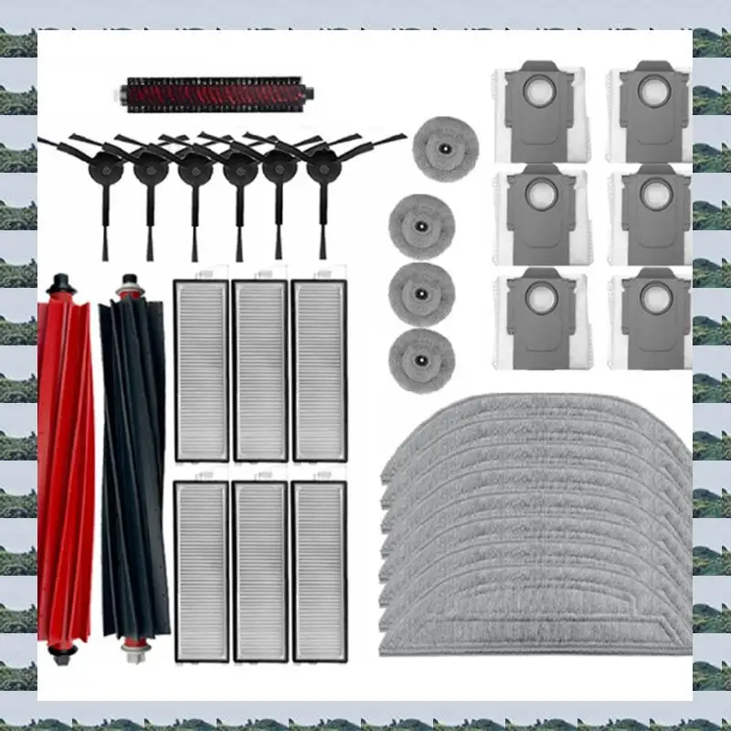 ABQR 33PCS Accessories Kit For Roborock S8 Maxv Ultra Robot Vacuum Spare Parts Main Side Brushes Mop HEPA Filters Dust Bags
ABQR 33PCS Accessories Kit For Roborock S8 Maxv Ultra Robot Vacuum Spare Parts Main Side Brushes Mop HEPA Filters Dust Bags