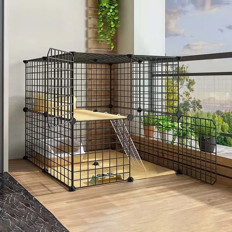 Cat Cage Household Indoor Cat House Cattery Multi-Layer Small Cat Adult Cat Villa Black Iron Cat Cage
Cat Cage Household Indoor Cat House Cattery Multi-Layer Small Cat Adult Cat Villa Black Iron Cat Cage