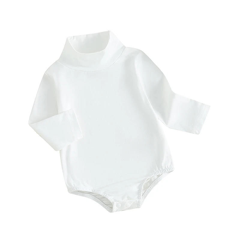 Baby Girls Boys Autumn Romper Infant Long Sleeve Solid Color High Neck Casual Romper
Baby Girls Boys Autumn Romper Infant Long Sleeve Solid Color High Neck Casual Romper