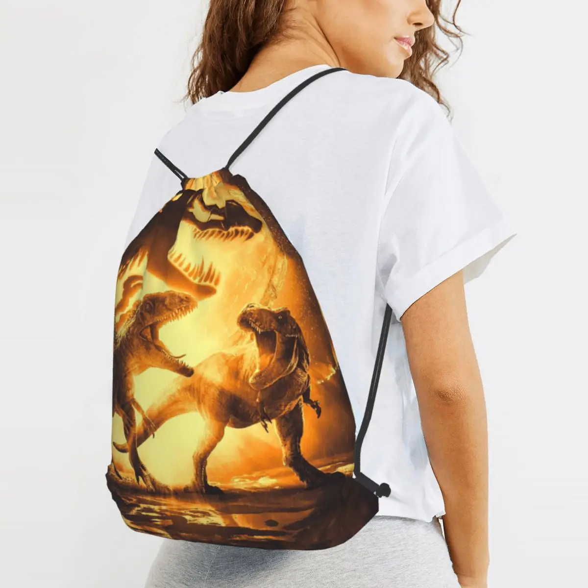 Jurassics Park Jurassics World Dinosaur Backpacks Fashion Drawstring Bundle Pocket Sports Bag Book Bags for Travel Students
Jurassics Park Jurassics World Dinosaur Backpacks Fashion Drawstring Bundle Pocket Sports Bag Book Bags for Travel Students