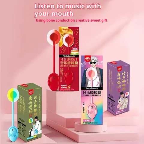 Music Lollipop Sugar Free Anime Figure Voice Candy Can Sing And Recite Ancient Poems Birthday Snacks Baby Holiday Gifts