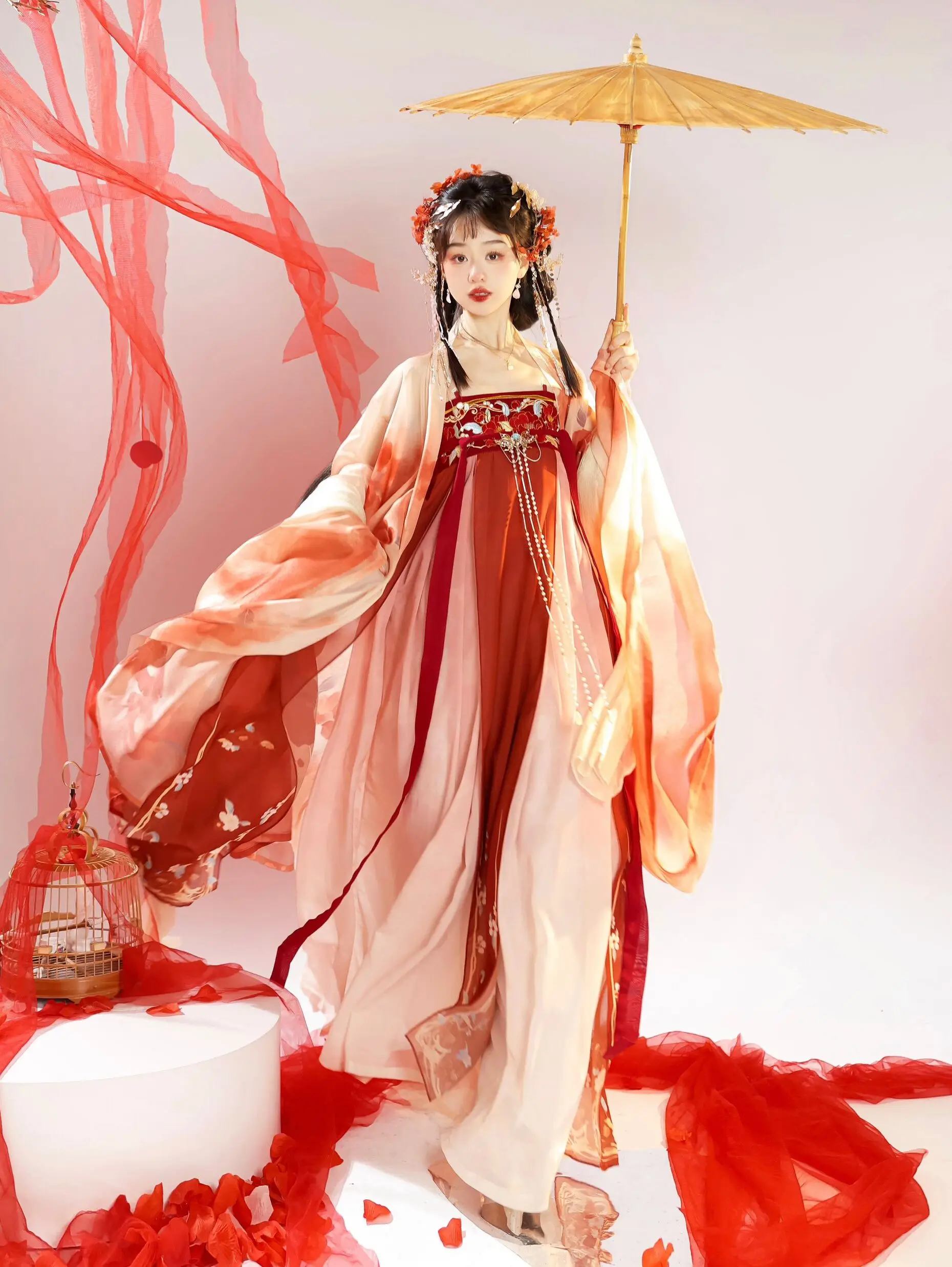Original Qingyi Chujian Tang Dynasty Style Women's Clothing Skirt with Big Sleeves And Embroidery for Spr...
Original Qingyi Chujian Tang Dynasty Style Women's Clothing Skirt with Big Sleeves And Embroidery for Spr...