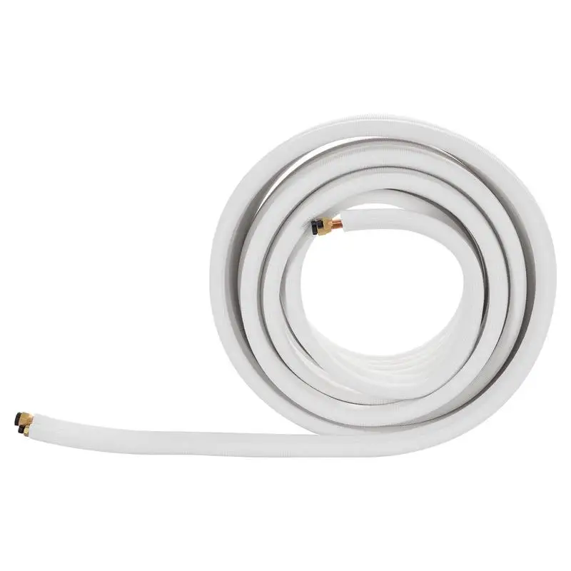 50ft Mini Split Line Set, 1/4” & 1/2” OD AC Copper Tubing Pipe, 3/8 White PE Thickened Insulated Coil with Flared Nuts, Strapping Tapes, for Mini Split Air Conditioner HVAC or Heat Pump System
50ft Mini Split Line Set, 1/4” & 1/2” OD AC Copper Tubing Pipe, 3/8 White PE Thickened Insulated Coil with Flared Nuts, Strapping Tapes, for Mini Split Air Conditioner HVAC or Heat Pump System