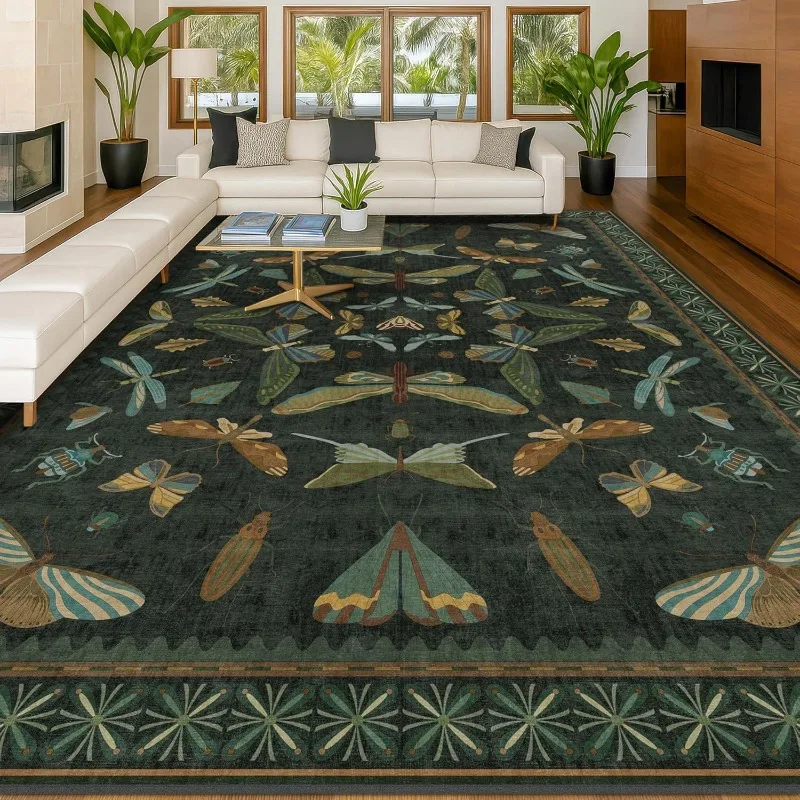 Rural Beautiful Butterfly Living Room Carpet Large Area Sofa Rugoldable Machine Washable Bedroom Bedside Non-slip Soft Floor Mat
Rural Beautiful Butterfly Living Room Carpet Large Area Sofa Rugoldable Machine Washable Bedroom Bedside Non-slip Soft Floor Mat