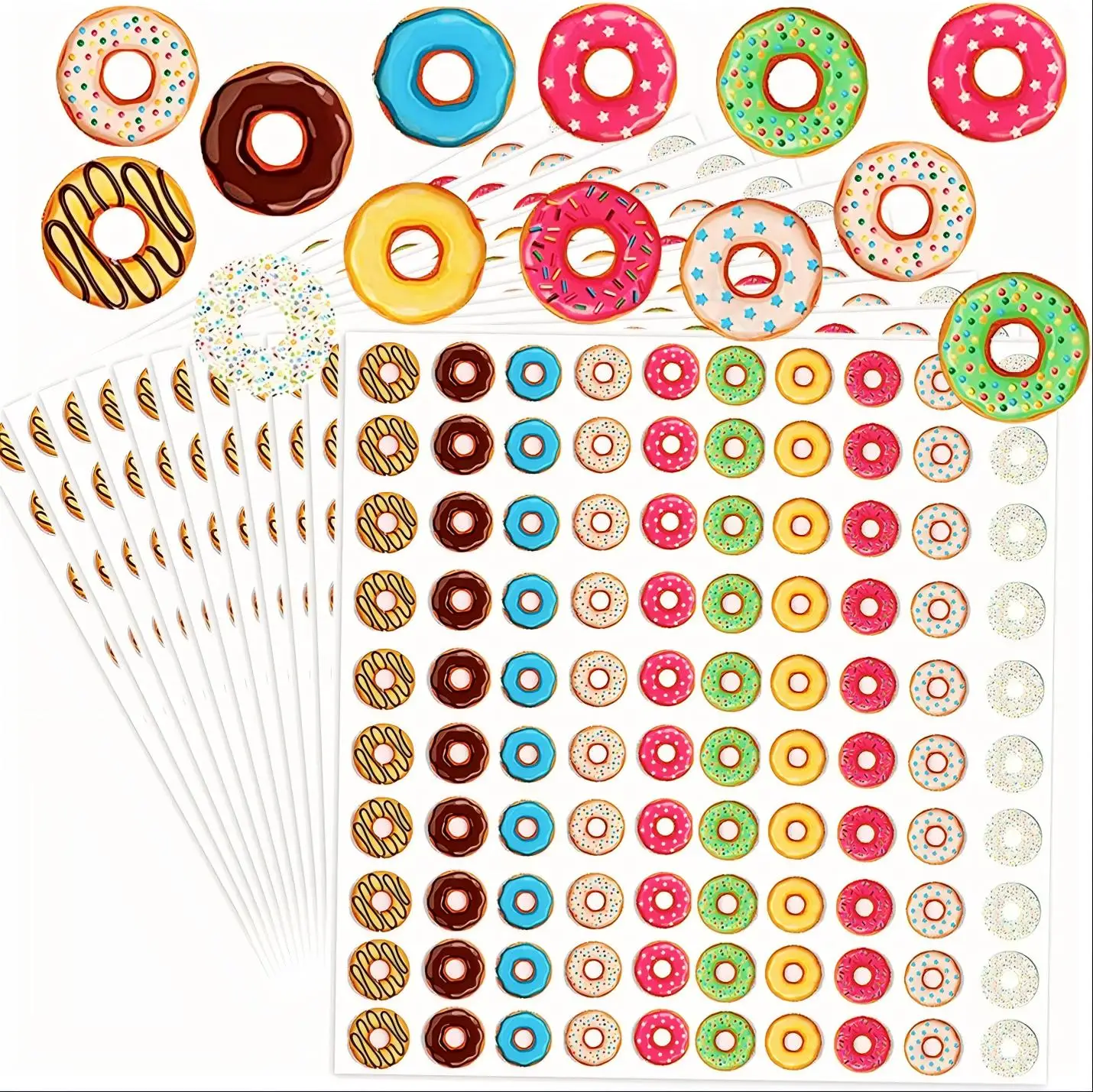 Hole Reinforcement Stickers Assorted Color Donut Labels for Loose-Leaf Paper Repair, Binder File Organization2000 Pcs 0.25 Inch
Hole Reinforcement Stickers Assorted Color Donut Labels for Loose-Leaf Paper Repair, Binder File Organization2000 Pcs 0.25 Inch