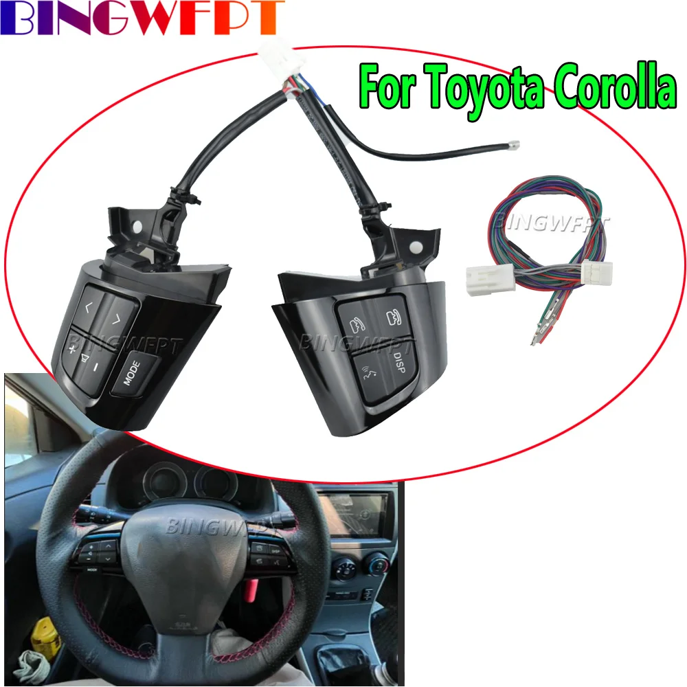 84250-02230 For Toyota Corolla Wish Altis 2010-2013 Phone Multimedia Control Switch Car Steering Wheel Button With Wire
84250-02230 For Toyota Corolla Wish Altis 2010-2013 Phone Multimedia Control Switch Car Steering Wheel Button With Wire