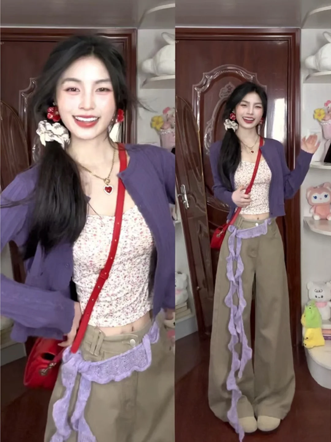 Korean Style Purple Knitted Open Cardigan Women's Slim Fit Floral Underwear Texture Sensation Spring Summer Fashion Top
Korean Style Purple Knitted Open Cardigan Women's Slim Fit Floral Underwear Texture Sensation Spring Summer Fashion Top