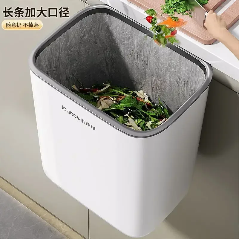 Kitchen trash can, hanging household toilet bathroom large large capacity wall-mounted bucket with lid
Kitchen trash can, hanging household toilet bathroom large large capacity wall-mounted bucket with lid