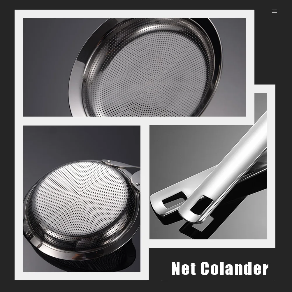 Stainless Steel Colander Oil Residue Strainer High Temperature Resistant Hot Pot Colander Kitchen Filtering Ladle Skimmer Spoon
Stainless Steel Colander Oil Residue Strainer High Temperature Resistant Hot Pot Colander Kitchen Filtering Ladle Skimmer Spoon