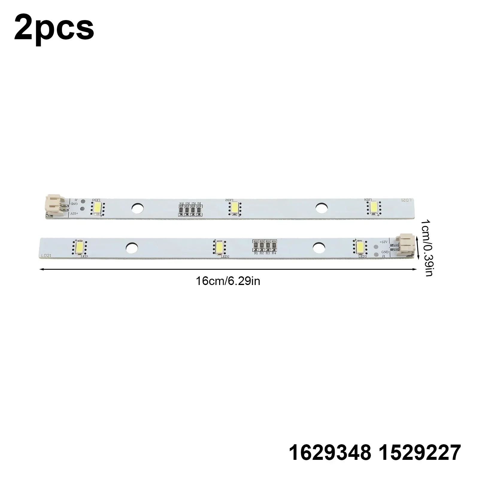 2 Pcs Strip Light MDDZ-162A 1629348 1529227 12V DC Via 2 Pin Connector For RONGSHENG For HISENSE Refrigerator Parts Light Strips
2 Pcs Strip Light MDDZ-162A 1629348 1529227 12V DC Via 2 Pin Connector For RONGSHENG For HISENSE Refrigerator Parts Light Strips
