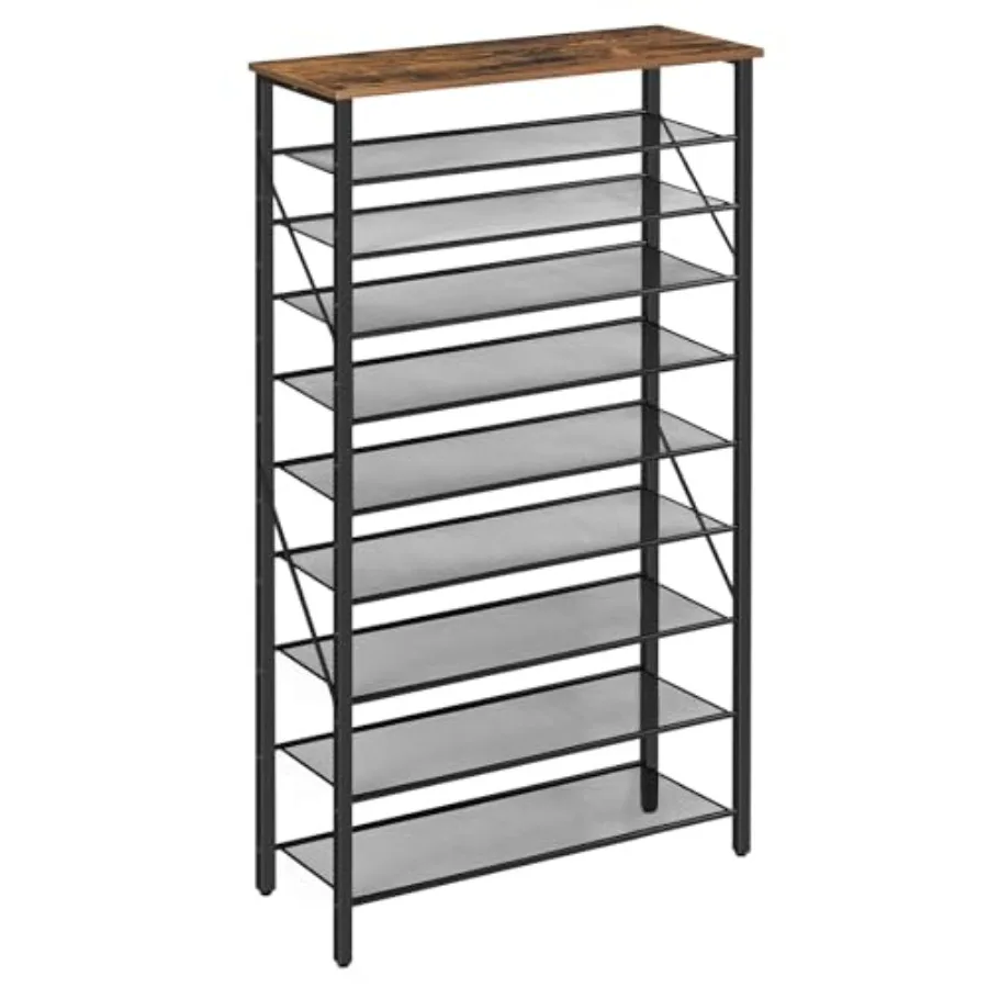 10 Tier Shoe Rack Organizer for Closet Holds 36-40 Pairs Tall Metal Shoe Storage Shelf for Entryway Bedroom Sturdy Freestanding
10 Tier Shoe Rack Organizer for Closet Holds 36-40 Pairs Tall Metal Shoe Storage Shelf for Entryway Bedroom Sturdy Freestanding