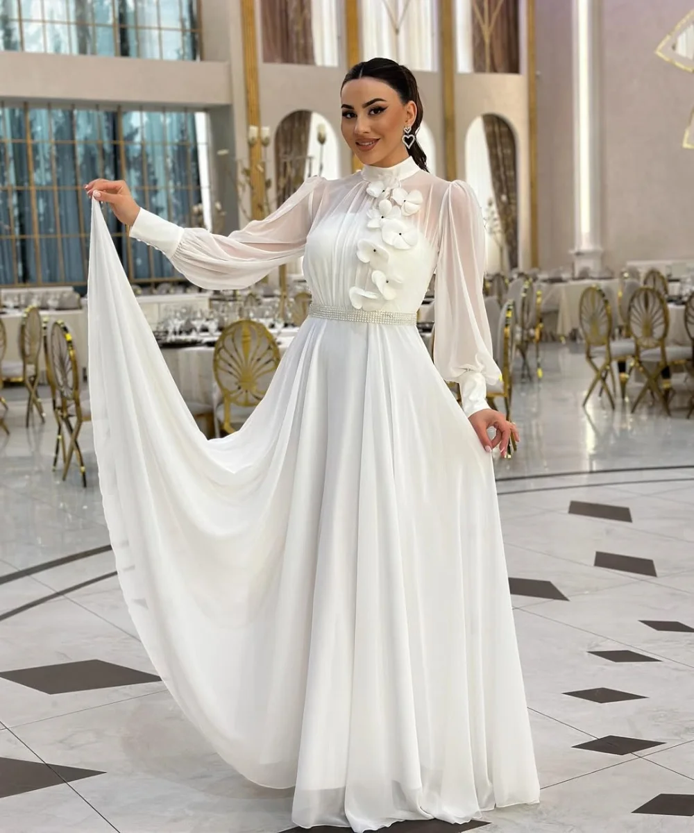 Customized Casual Chiffon Applique Pleat A-line High Collar Long Dresses Bespoke Occasion Modern Style Classic
Customized Casual Chiffon Applique Pleat A-line High Collar Long Dresses Bespoke Occasion Modern Style Classic