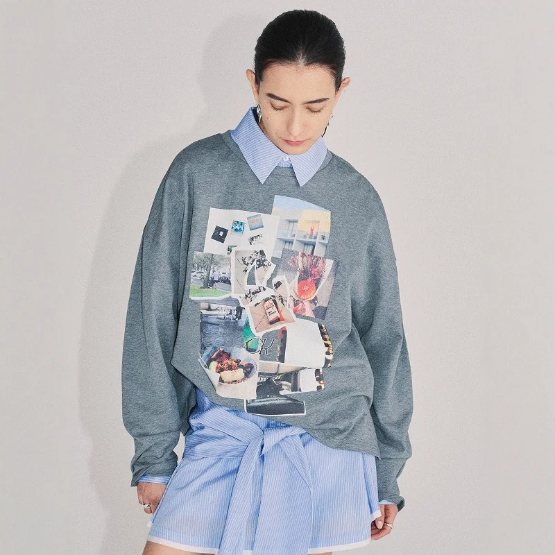 Torowee Long Sve T-irt Women's Loose Fit round Ne Printed Patchwork Top Commute Sle Winter Collection 2025
Torowee Long Sve T-irt Women's Loose Fit round Ne Printed Patchwork Top Commute Sle Winter Collection 2025