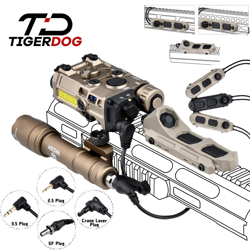 Airsoft Axon Pressure Switch Dual Function Button Remote Tail For PEQ-15 DBAL-A2 M300 M600 Flashlight Weapon Light Switch Mlok
Airsoft Axon Pressure Switch Dual Function Button Remote Tail For PEQ-15 DBAL-A2 M300 M600 Flashlight Weapon Light Switch Mlok