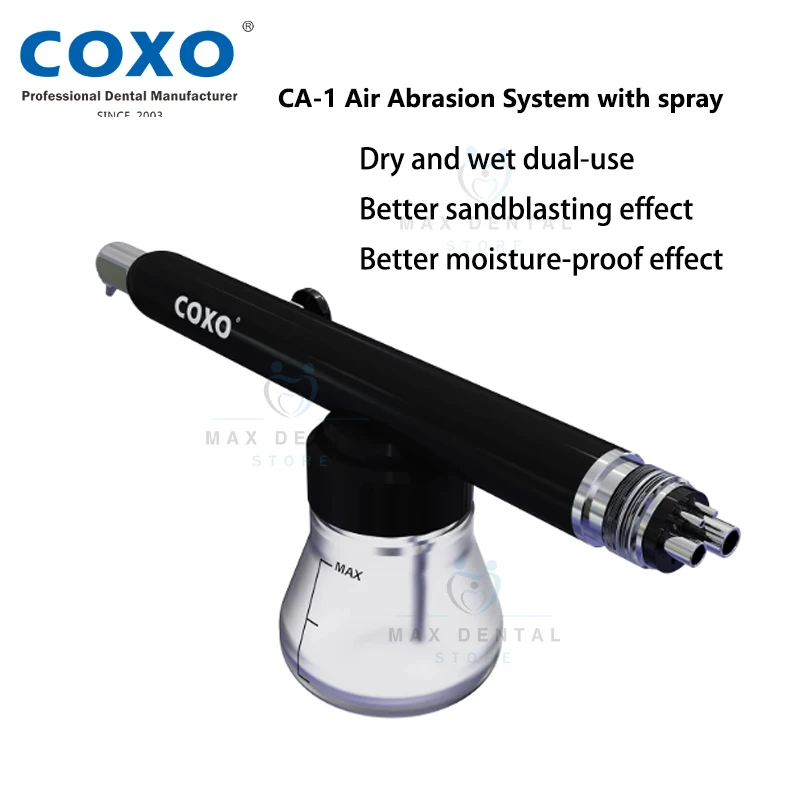 COXO CA-1 Dental Air Abrasion System with spray Dry and wet dual-use dental sandblasting tools 4 holes/2 holes
COXO CA-1 Dental Air Abrasion System with spray Dry and wet dual-use dental sandblasting tools 4 holes/2 holes