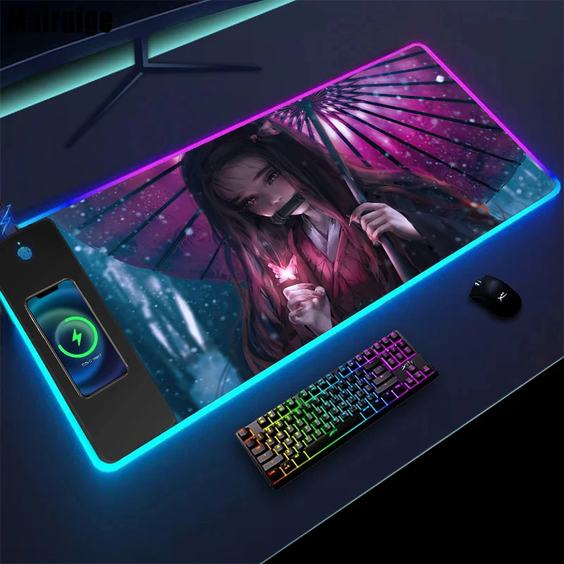 Beautiful Nezuko Mouse Pads Wireless Charging Table Mat Desktop Computers Homestuck Mouse Mat Cute Desk Accessories Desk Pad
Beautiful Nezuko Mouse Pads Wireless Charging Table Mat Desktop Computers Homestuck Mouse Mat Cute Desk Accessories Desk Pad