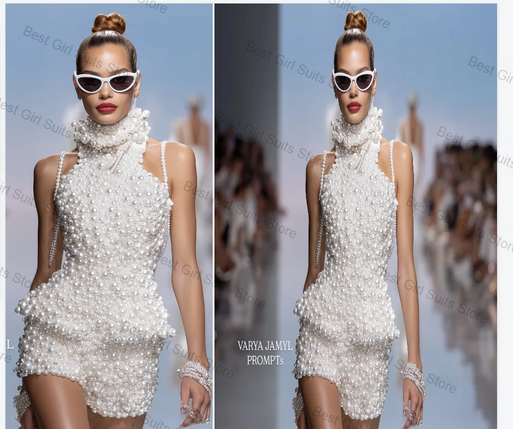 White Women Suit Set 2 Pcs Vest+Short Pants Trouser Luxury Pearls Formal Office Lady Jacket Sleeveless Customized Wedding Coat
White Women Suit Set 2 Pcs Vest+Short Pants Trouser Luxury Pearls Formal Office Lady Jacket Sleeveless Customized Wedding Coat