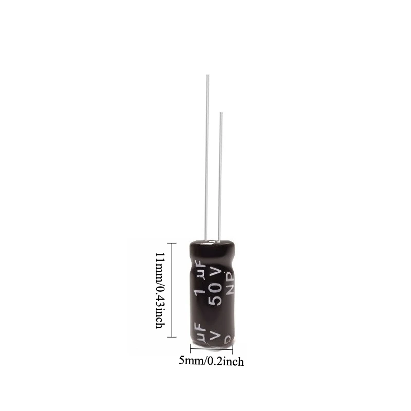 145pcs 50V 1uF Non Polar NP Electrolytic Capacitor Bi Polar 5x11mm for Audio Crossover
145pcs 50V 1uF Non Polar NP Electrolytic Capacitor Bi Polar 5x11mm for Audio Crossover