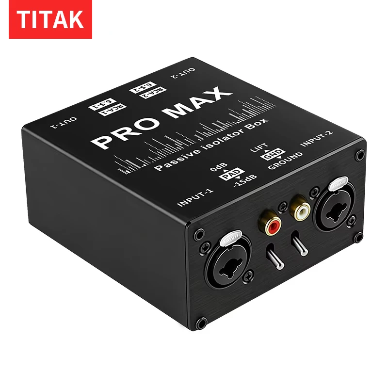 2-Way XLR 6.5mm Lotus Audio Isolator, Current Noise Eliminator for Mixer & Live Broadcast Sound Equipment
2-Way XLR 6.5mm Lotus Audio Isolator, Current Noise Eliminator for Mixer & Live Broadcast Sound Equipment