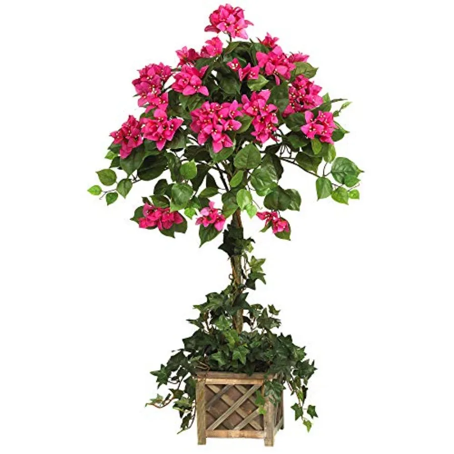 34in. Artificial Bougainvillea Topiary with Wood Box
34in. Artificial Bougainvillea Topiary with Wood Box