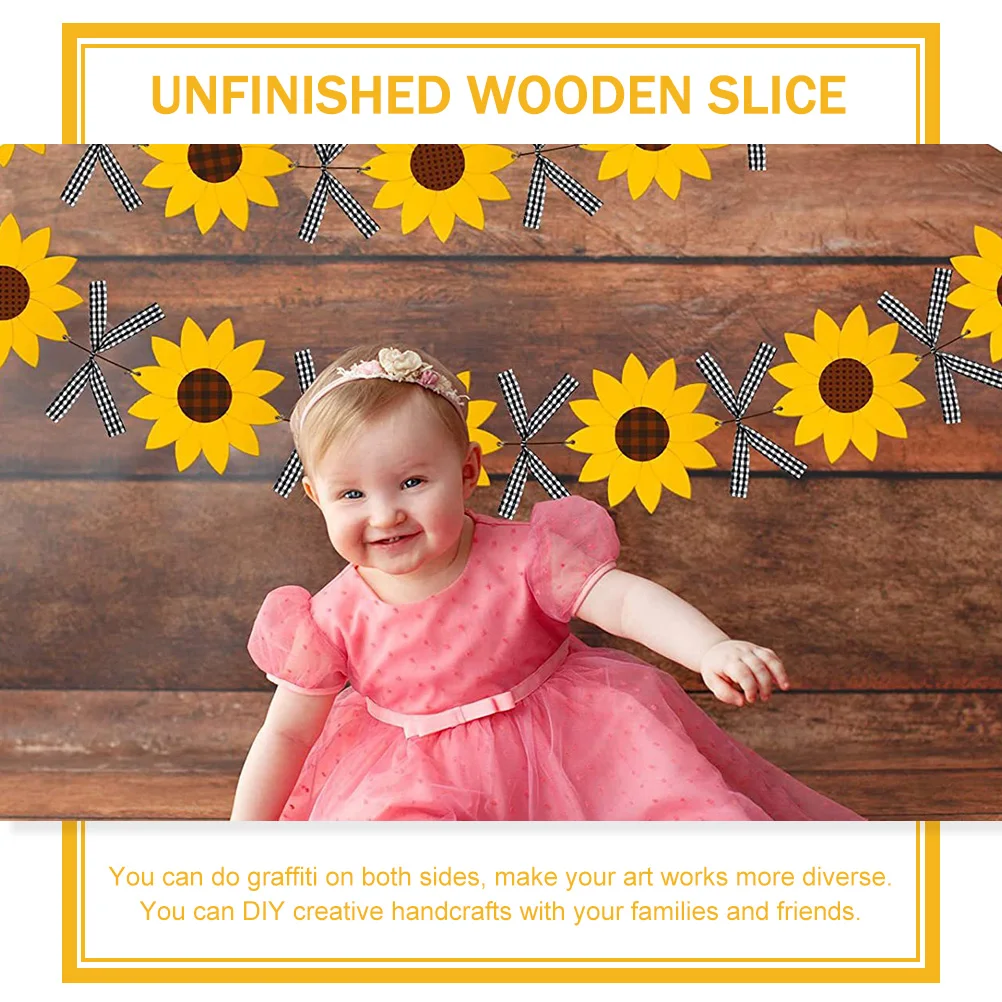 1Set Unfinished Wood Sunflower Cutouts DIY Wooden Slices Art Craft Supplies for Party Decoration Children Wood Sunflower Cutout
1Set Unfinished Wood Sunflower Cutouts DIY Wooden Slices Art Craft Supplies for Party Decoration Children Wood Sunflower Cutout