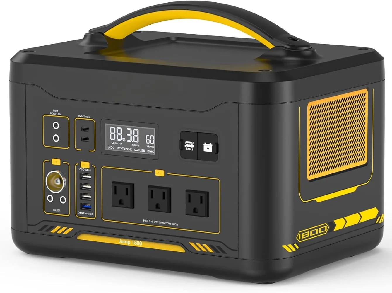 Portable Power Station Expandable Battery Generator with 100W USB-C, Jumpstarter, for Power Outages Backup & Outdoor Camping
Portable Power Station Expandable Battery Generator with 100W USB-C, Jumpstarter, for Power Outages Backup & Outdoor Camping