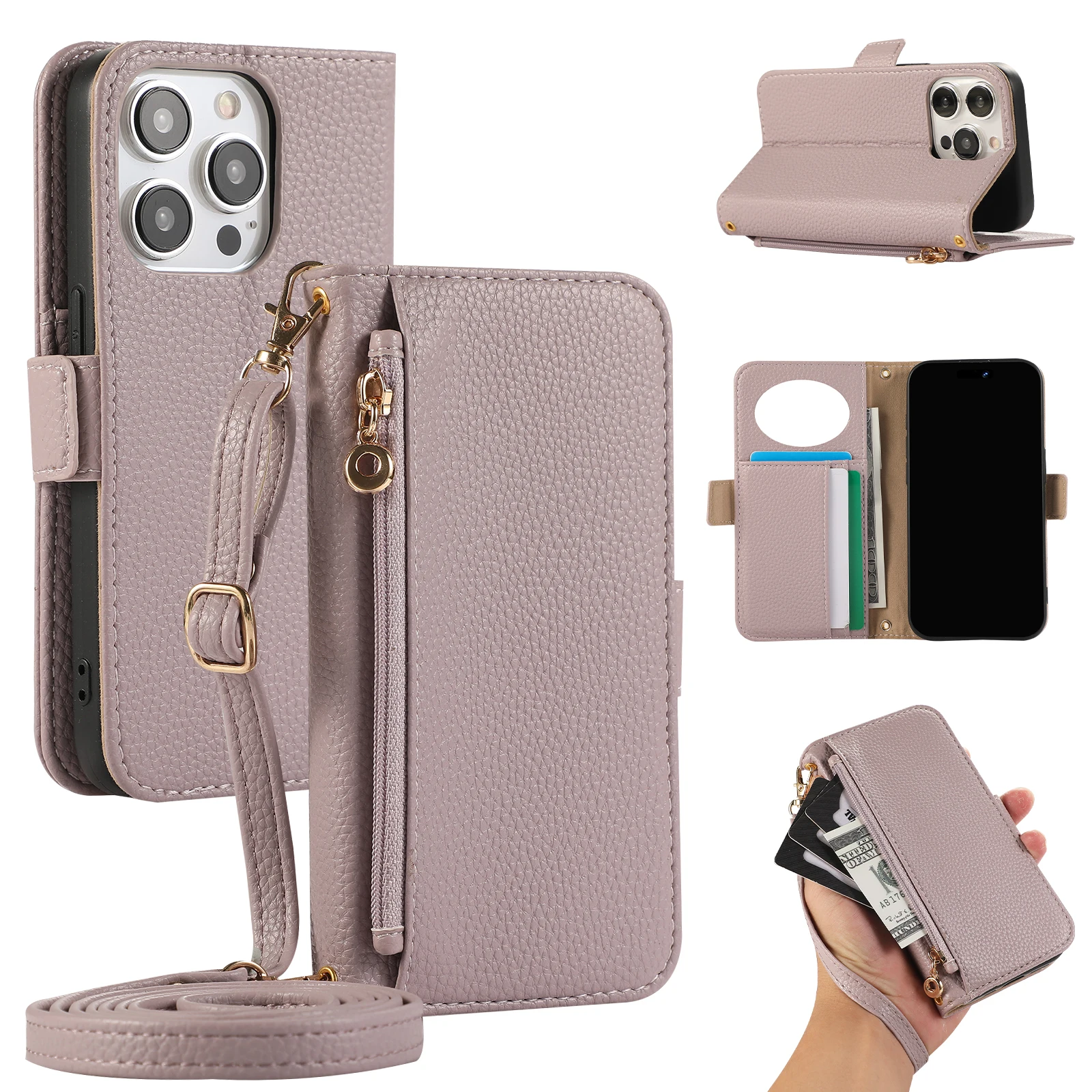 Luxury Shoulder Leather Zipper Card Pocket Wallet Case For iPhone 11 12 13 14 15 16 Pro Max Plus Mirror Phone Bag Cover Purse
Luxury Shoulder Leather Zipper Card Pocket Wallet Case For iPhone 11 12 13 14 15 16 Pro Max Plus Mirror Phone Bag Cover Purse