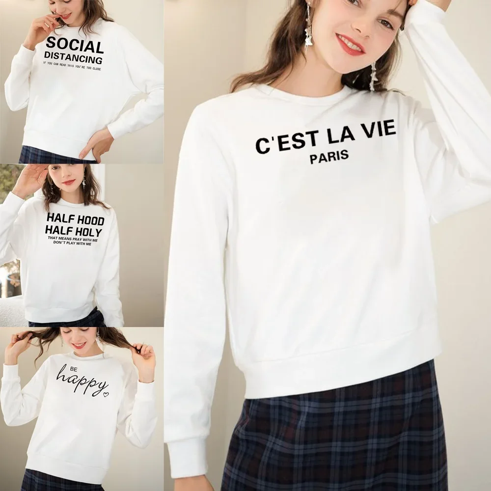 Women Hoodies Long Sleeve Sweatshirts O-neck Pullover Spring Autumn Casual Top Harajuku Female Clothes Fashion Hooded Streetwear
Women Hoodies Long Sleeve Sweatshirts O-neck Pullover Spring Autumn Casual Top Harajuku Female Clothes Fashion Hooded Streetwear