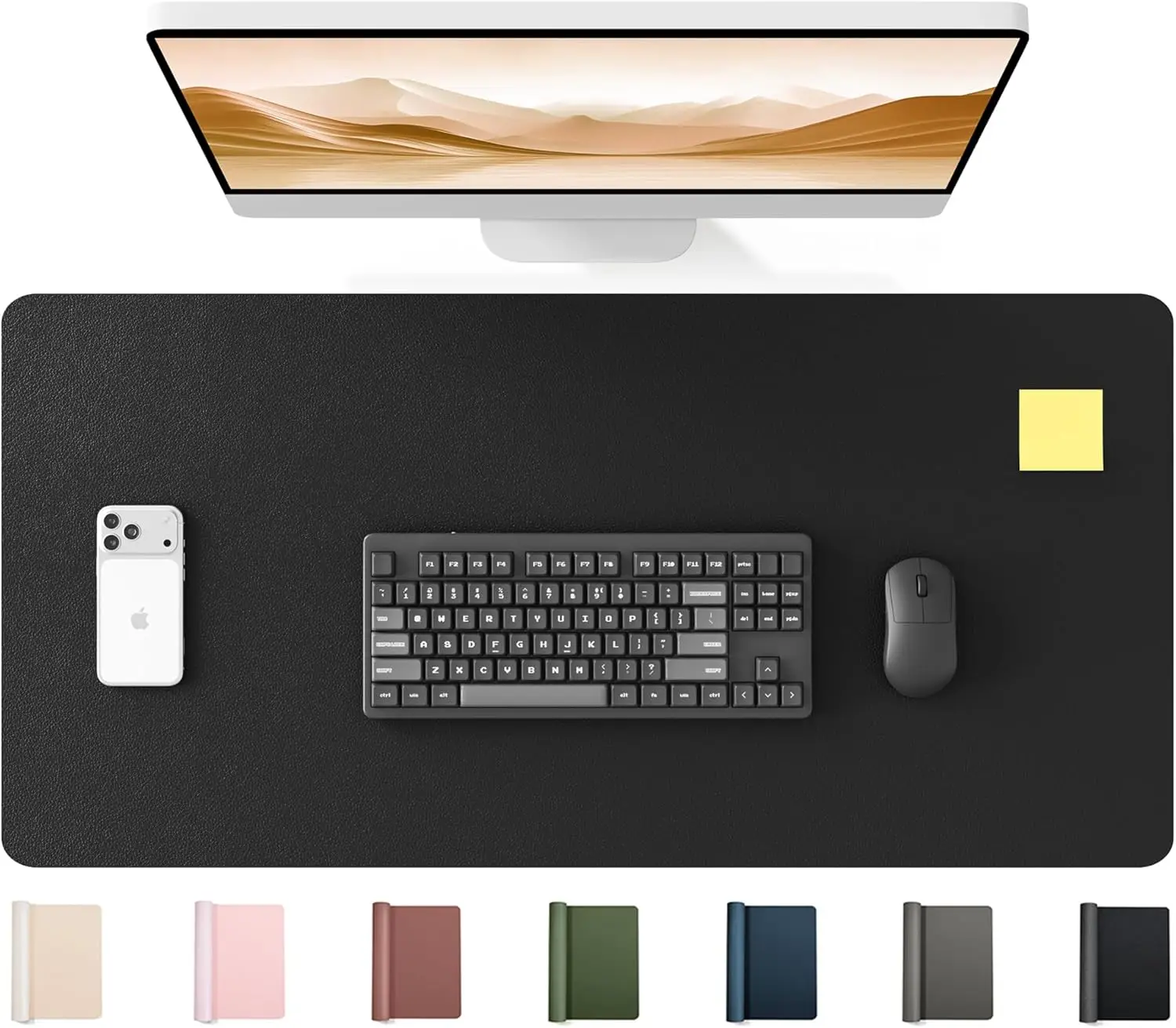 35.4" x 17" Large PU Leather Desk Mat - Waterproof Non-Slip Pad for Office & Home
35.4" x 17" Large PU Leather Desk Mat - Waterproof Non-Slip Pad for Office & Home