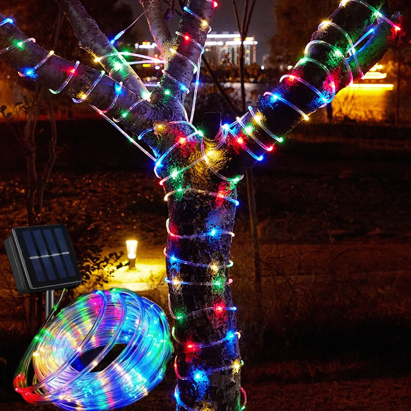 Outdoor Solar Flexible Tube Rope Lights 8 Lighting Modes LED Hose String Lights Decor Wedding Party Garden Yard Tree Fence House
Outdoor Solar Flexible Tube Rope Lights 8 Lighting Modes LED Hose String Lights Decor Wedding Party Garden Yard Tree Fence House