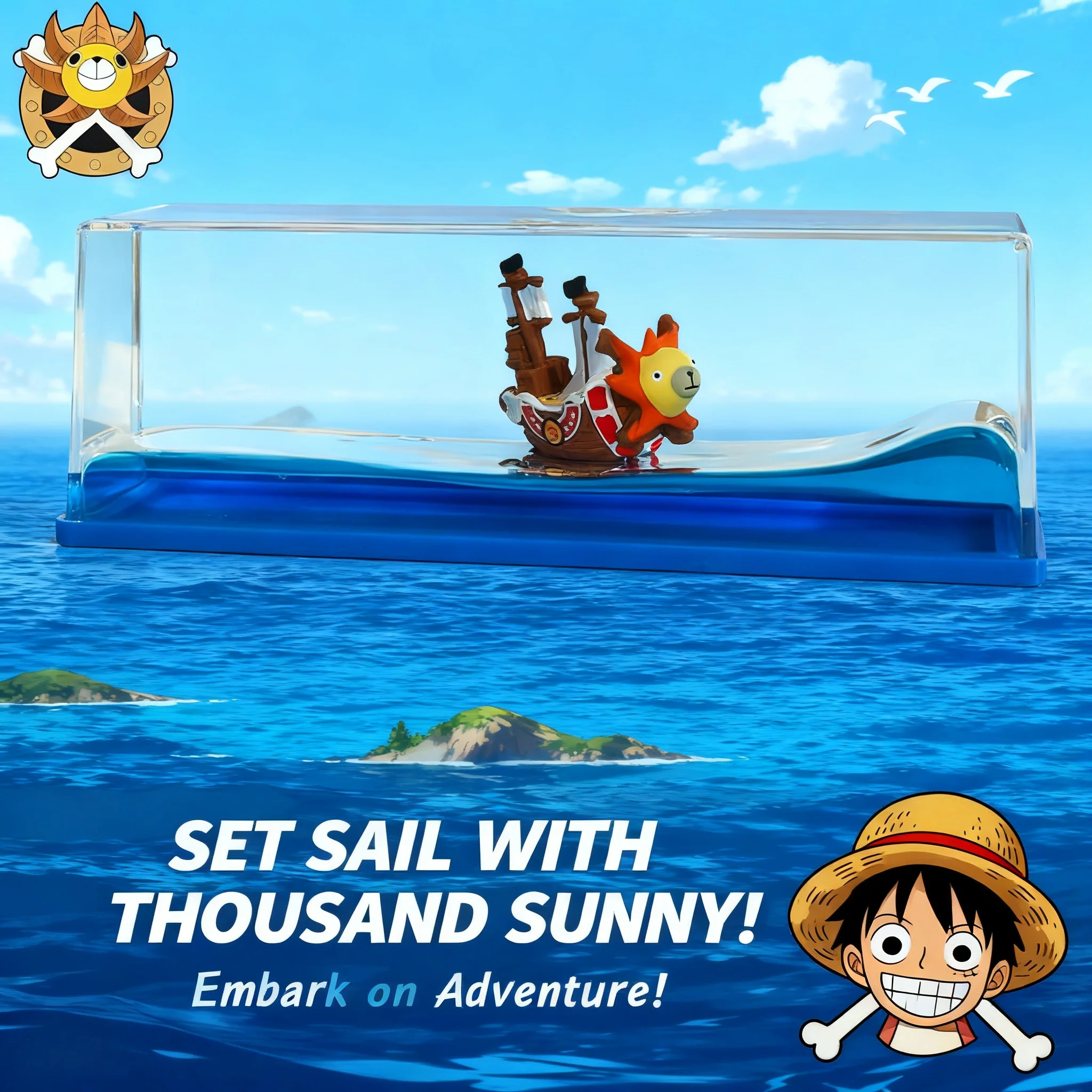 One Piece Thousand Sunny Going Merry Floating Ship Boat Fluid Liquid Bar Decoration Desk Toy House Decor Gift for Fans
One Piece Thousand Sunny Going Merry Floating Ship Boat Fluid Liquid Bar Decoration Desk Toy House Decor Gift for Fans