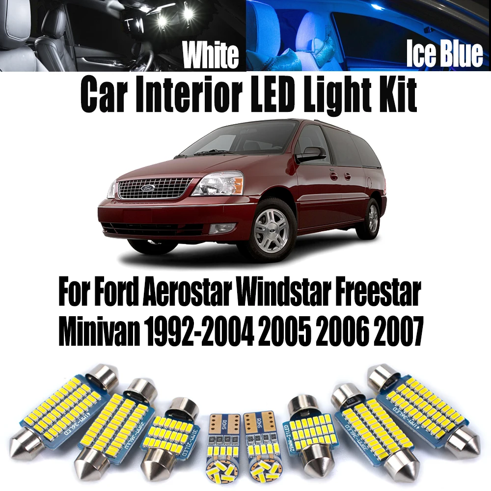 For Ford Aerostar Windstar Freestar Minivan 1992-2006 2007 Canbus Car Accessories LED Interior Map Dome Courtesy Light Bulbs Kit
For Ford Aerostar Windstar Freestar Minivan 1992-2006 2007 Canbus Car Accessories LED Interior Map Dome Courtesy Light Bulbs Kit