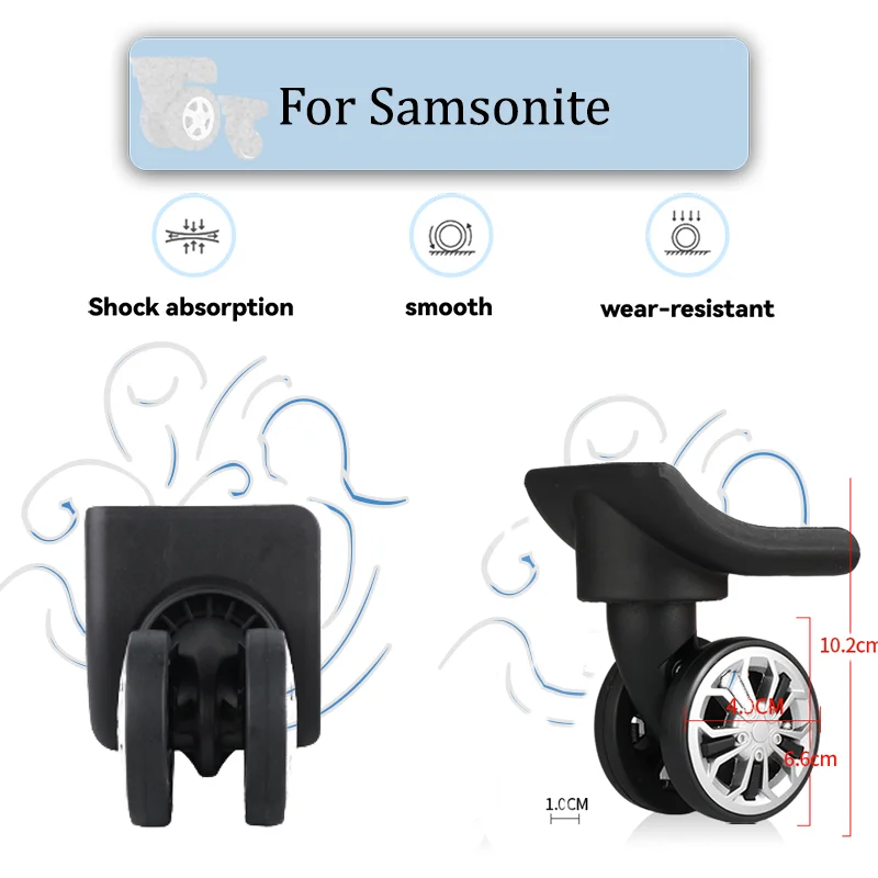 Для Samsonite 91T для запасных частей, колес для багажа 360° ° Поворотные высокоизносостойкие колеса для чемодана для путешествий и бизнеса, вращающиеся
Для Samsonite 91T для запасных частей, колес для багажа 360° ° Поворотные высокоизносостойкие колеса для чемодана для путешествий и бизнеса, вращающиеся
