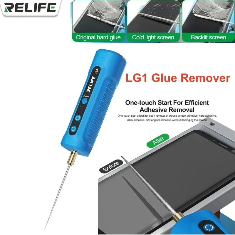 Беспроводной инструмент RELIFE LG1 для удаления клея с экранов мобильных телефонов, интегрированный в контроллер скорости, электрический карандаш для удаления OCA-пленки
Беспроводной инструмент RELIFE LG1 для удаления клея с экранов мобильных телефонов, интегрированный в контроллер скорости, электрический карандаш для удаления OCA-пленки