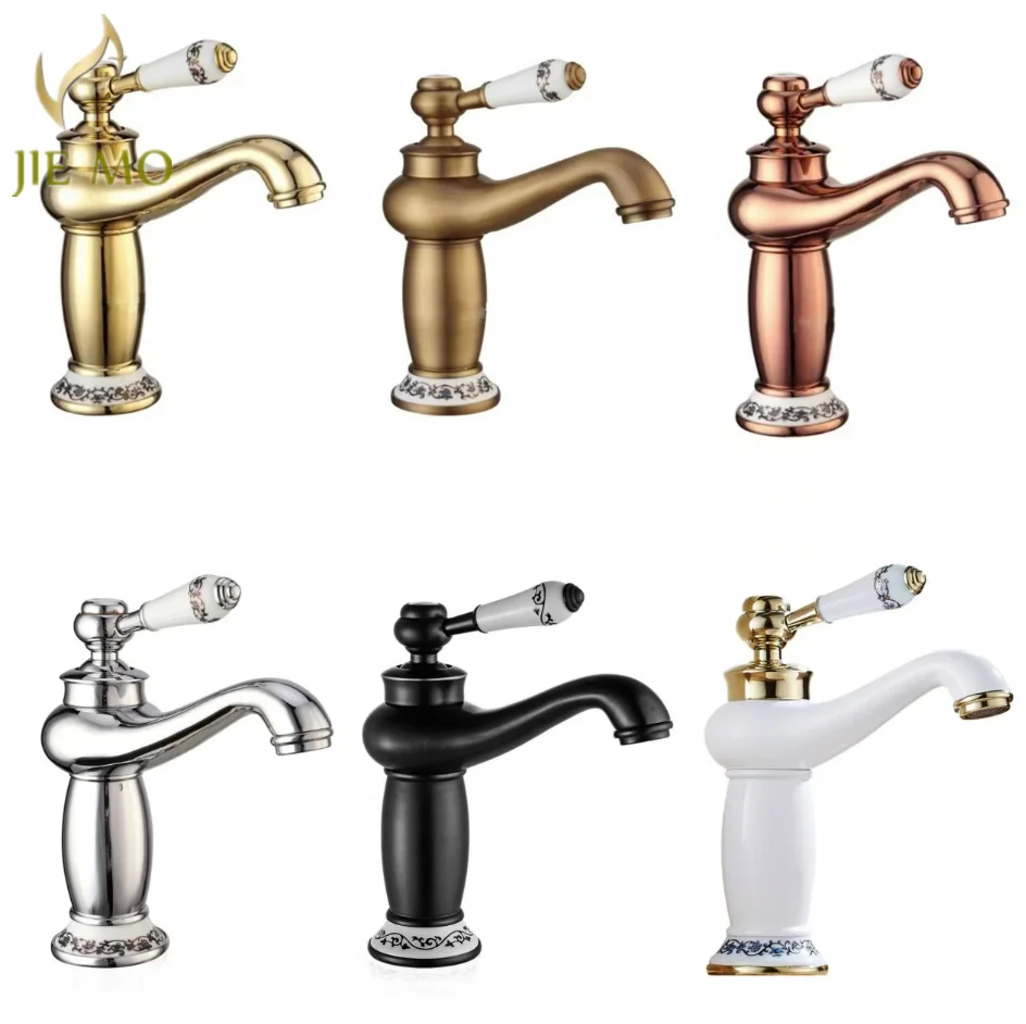 White gold cold and hot water faucet, all-copper bathroom high basin blue and white porcelain lamp stand basin faucet, bathroom
White gold cold and hot water faucet, all-copper bathroom high basin blue and white porcelain lamp stand basin faucet, bathroom